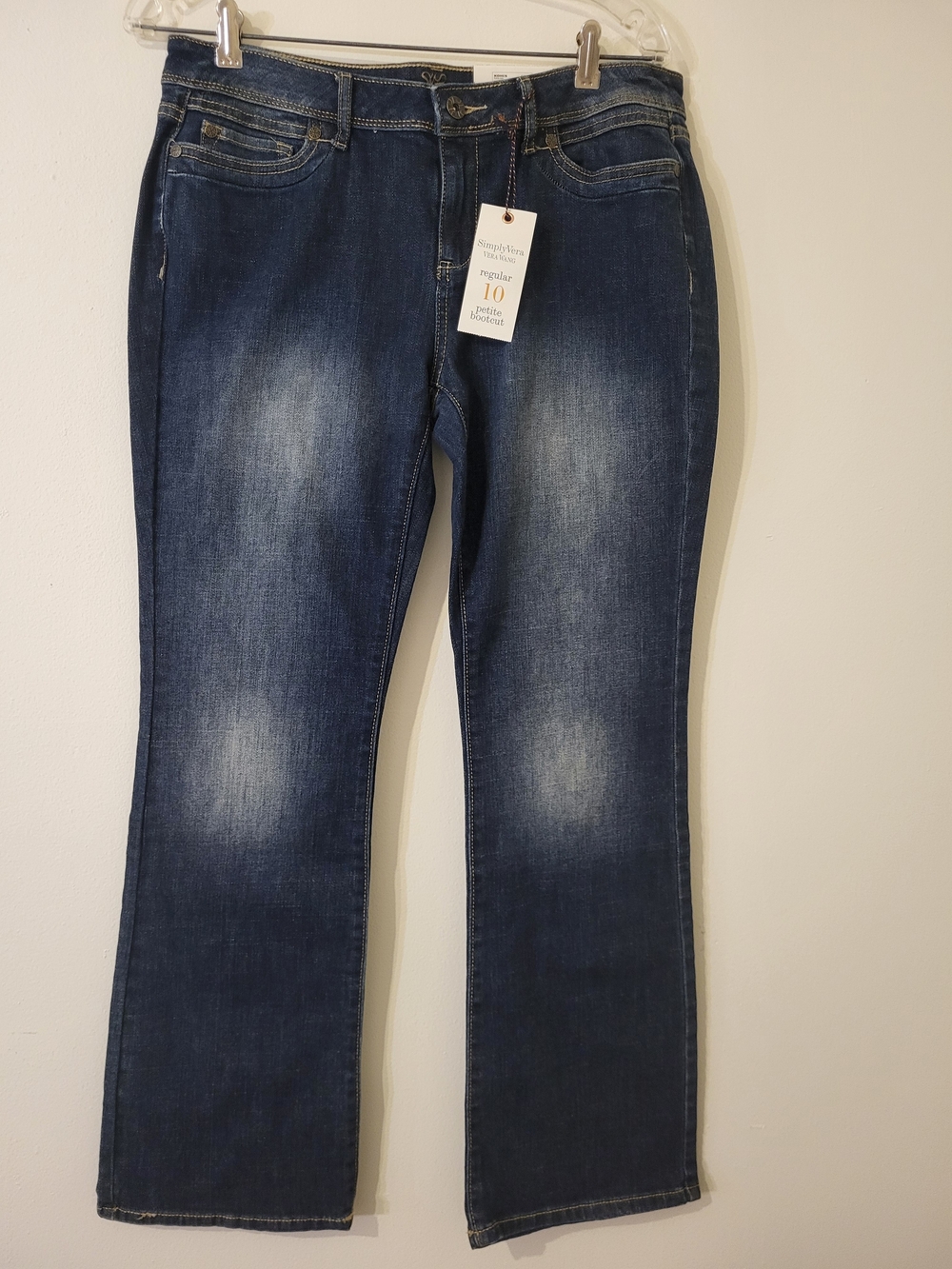 Simply Vera Vera Wang Dark Wash Bootcut Jeans Stretch Comfort